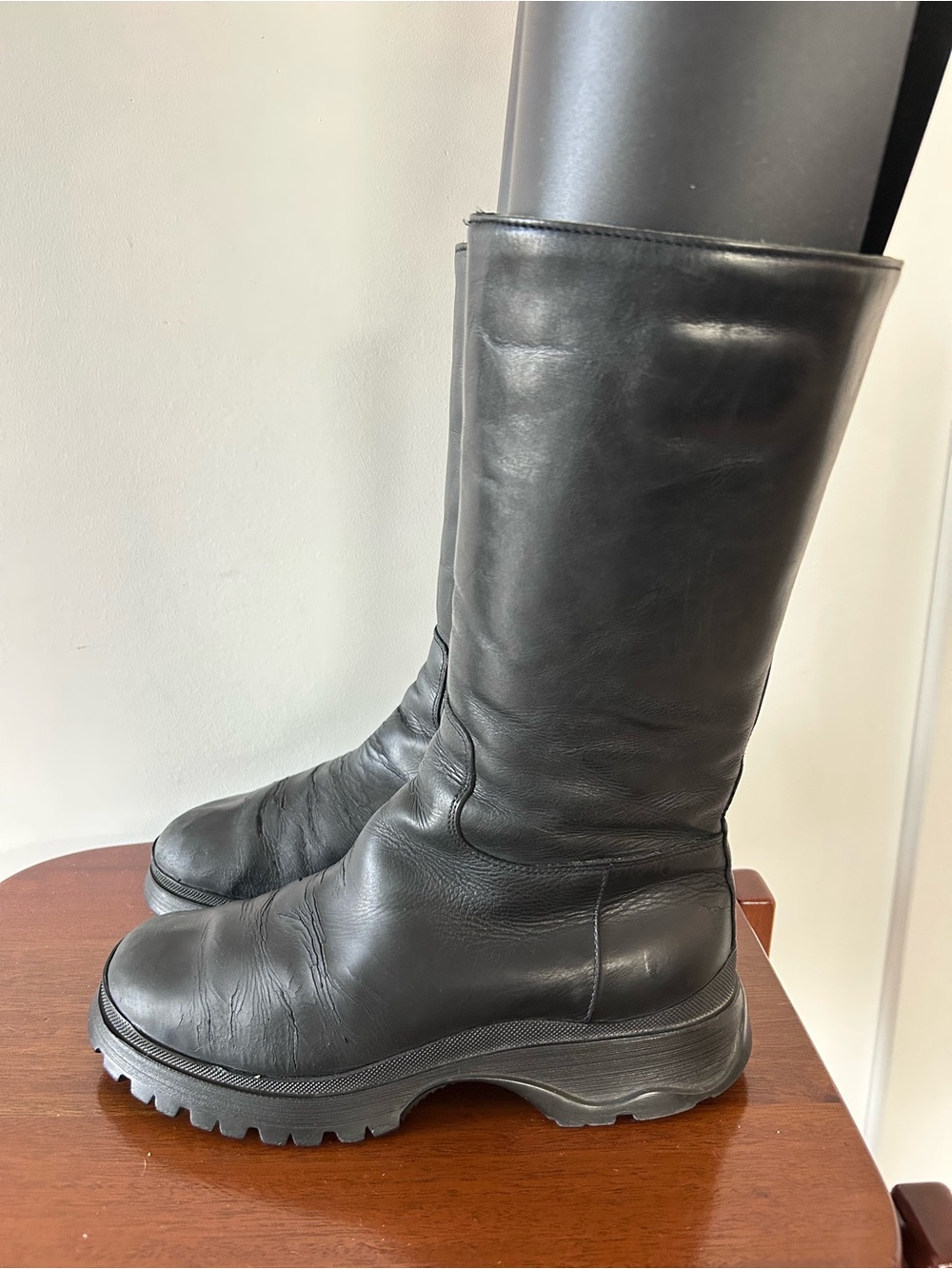 PRADA Y2K Bella Hadid Fav Boots | Combat Lug | 36.5 - Picture 5 of 14
